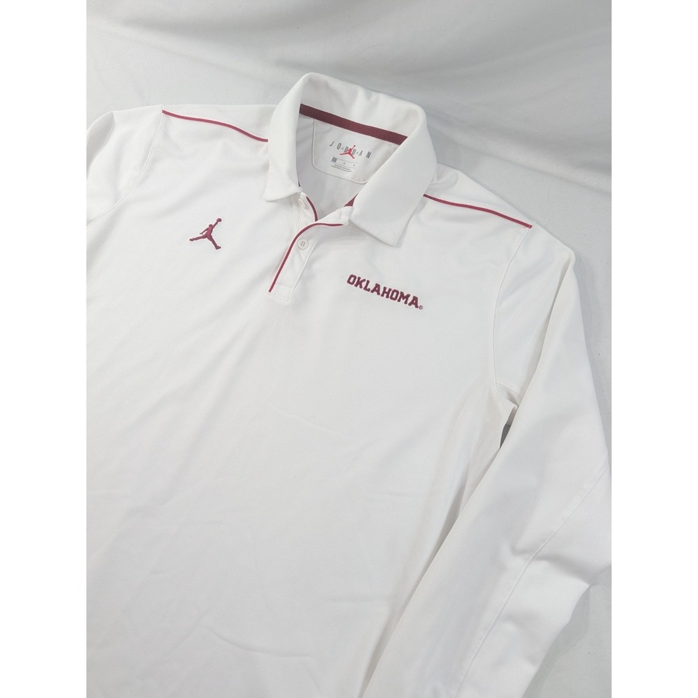 Oklahoma Sooners Long Sleeve Large White On Field Football Jordan Engineered